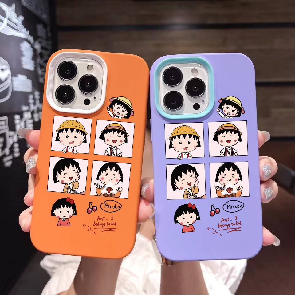 3 in 1 เคสโทรศัพท์มือถือ ซิลิโคน ลายการ์ตูนเด็กผู้หญิงน่ารัก สําหรับ iPhone 14Promax 13 12 11 7Plus X XR