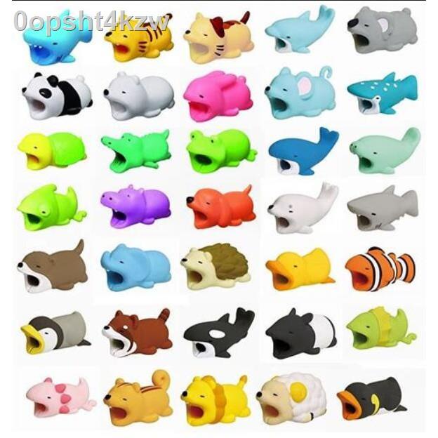 Cute Animal Bite USB Charger Data Protector Cover for Iphone Ipad Lovely Mini Wi