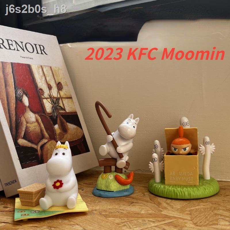 2023 KFC Moomin toys, night lights, KFC Moomin family a set of three