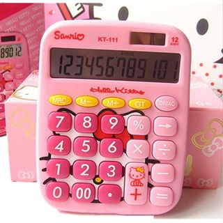 เครื่องคิดเลข 12 หลัก ลาย Hello Kitty แบบอิเล็กทรอนิกส์