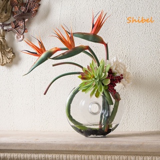 HOT_ ดอกไม้ประดิษฐ์แห่งสวรรค์ ต้นไม้ปลอม Strelitzia Reginae ตกแต่งบ้าน