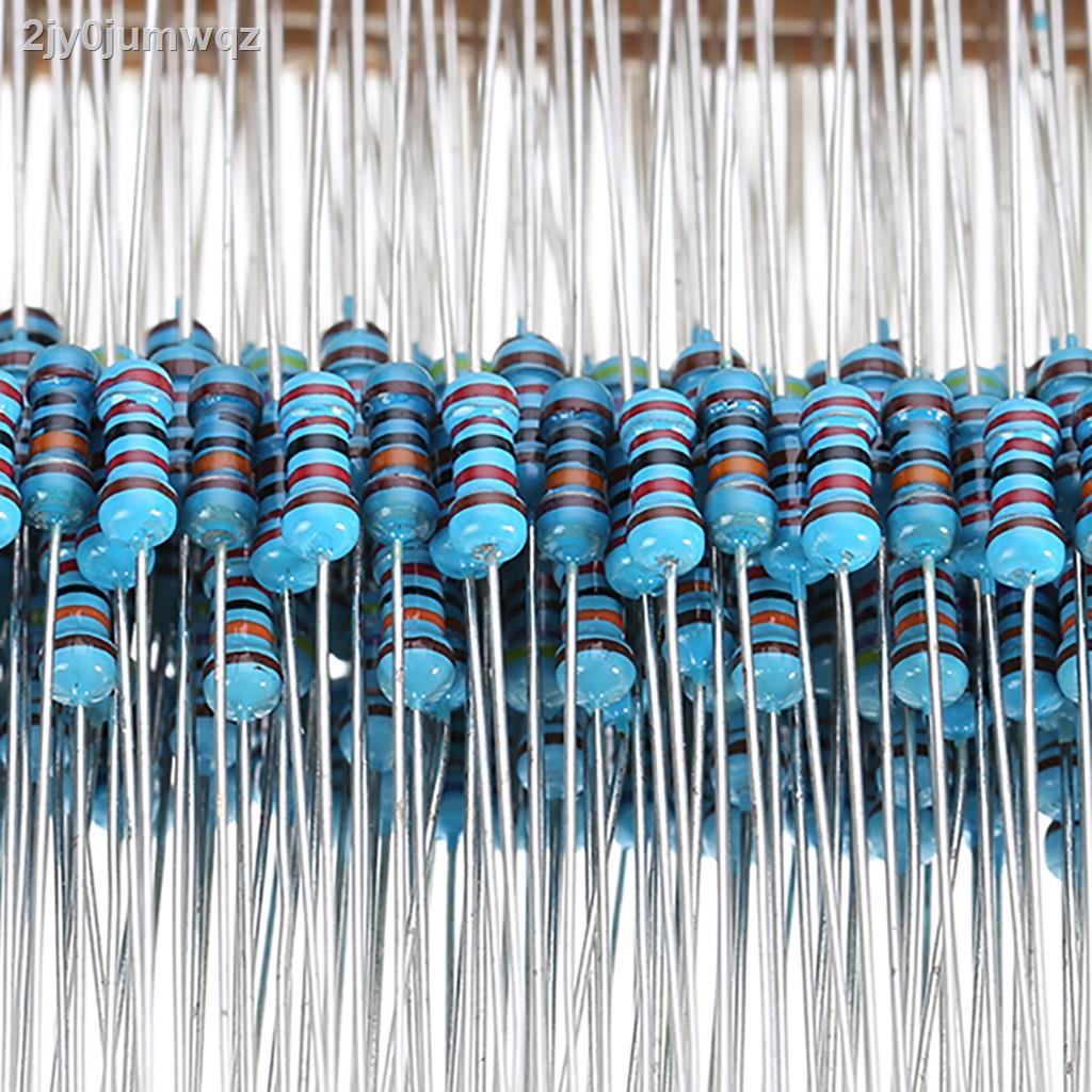 tocawe 400pcs 1/4W 1% 20 Values Assorted Metal Film Resistors Assortment Kit