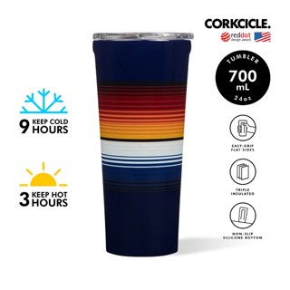 CORKCICLE :แก้วสแตนเลสสูญญากาศ3ชั้นความเย็นได้นาน 9 ชม.ความร้อนได้ 3 ชม.700ML TUMBLER - STANCE CURRAN 24OZ