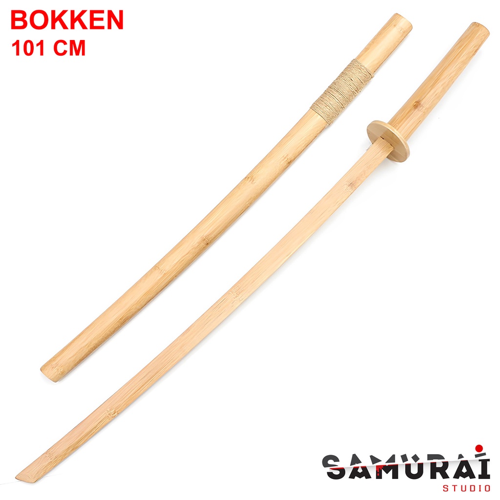 ดาบไม้ ซามูไร + ปลอกดาบ Kendo Bokken ทนทาน สำหรับฝึก ดาบเคนโด้ โบเคน ดาบญี่ปุ่น JAPAN Samurai Katana Sword Wooden 剣道剣
