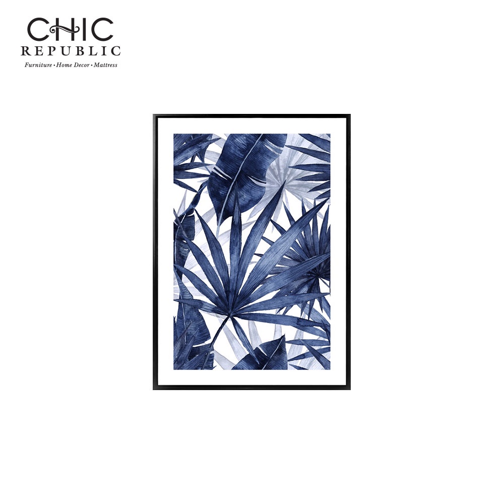 ภาพติดฝาผนัง CHIC REPUBLIC รุ่น SHADE OF BLUE-A/50X70 สีดำ/หลากสี_0