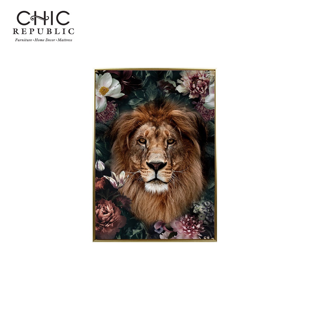 ภาพติดฝาผนัง CHIC REPUBLIC รุ่น ASLAN/50X70 สีทอง/หลากสี_0