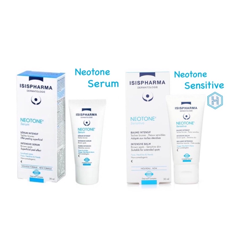 ส่งฟรี!-ISIS PHARMA Neotone Serum/Sensitive 30ml  Depigmentation ลดกระ ฝ้า จุดด่างดำ +บำรุงผิว สูตรก