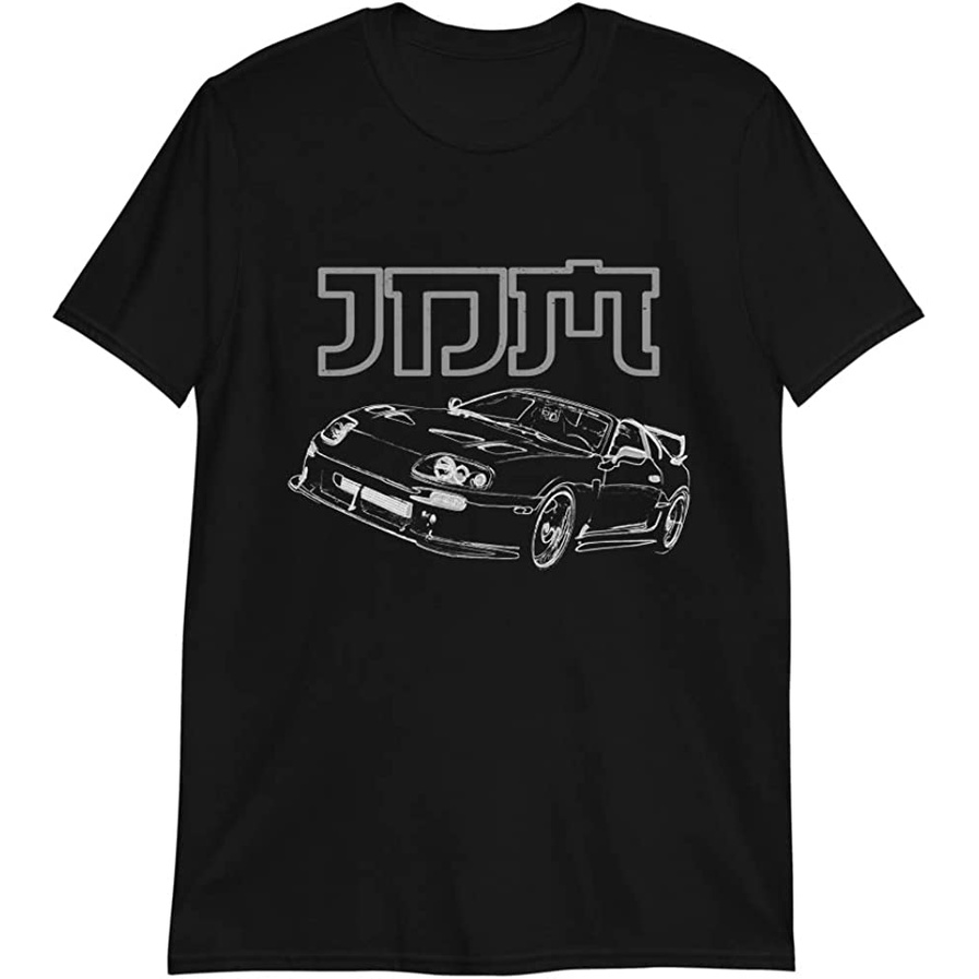 1990s Jdm Supra Tuner Car Line Art Drift Racing เสื้อยืดแขนสั้น Unisex |amazon.com