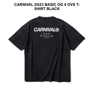 CARNIVAL SS23 BASIC OG II OVS T-SHIRT BLACK พร้อมส่ง