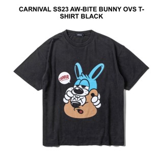 CARNIVAL SS23 AW-BITE BUNNY OVS T-SHIRT BLACK