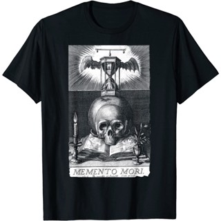 เสื้อยืด Memento Mori Stoicism Philosophy Philosopher เสื้อยืด Memento Mori : เสื้อผ้า รองเท้า และเครื่องประดับ