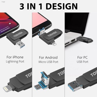 3in1 Usb Flash Drive 256GB Pendrive For iPhone/iPad Otg Pendrive Usb3.0 Memory Stick