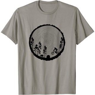 เสื้อยืดจักรยานเสือภูเขา Mtb Wood Downhill Single Track ของขวัญ : เสื้อผ้า รองเท้า และเครื่องประดับ