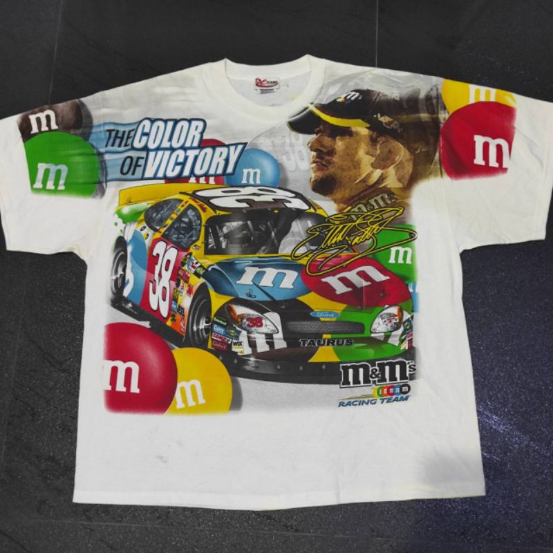 🥇เสื้อยืด NASCAR วินเทจ OVP M&M team ปี 2005  น่าสะสม สภาพดีๆหาครับ🏆 .