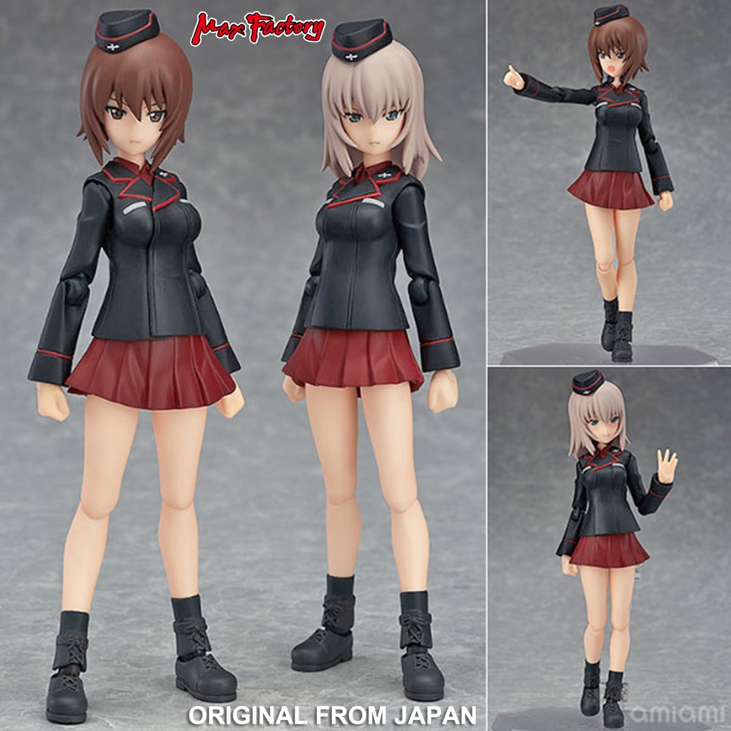 งานแท้ Max Factory Figma Girls und Panzer สาวปิ๊งซิ่งแทงค์ Maho Nishizumi Erika Itsumi Set มาโฮ นิชิ