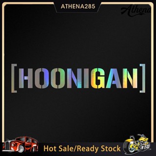 Athena สติ๊กเกอร์ไวนิล Hoonigan Design กันน้ําสําหรับตกแต่งรถยนต์ 58X10 ซม .