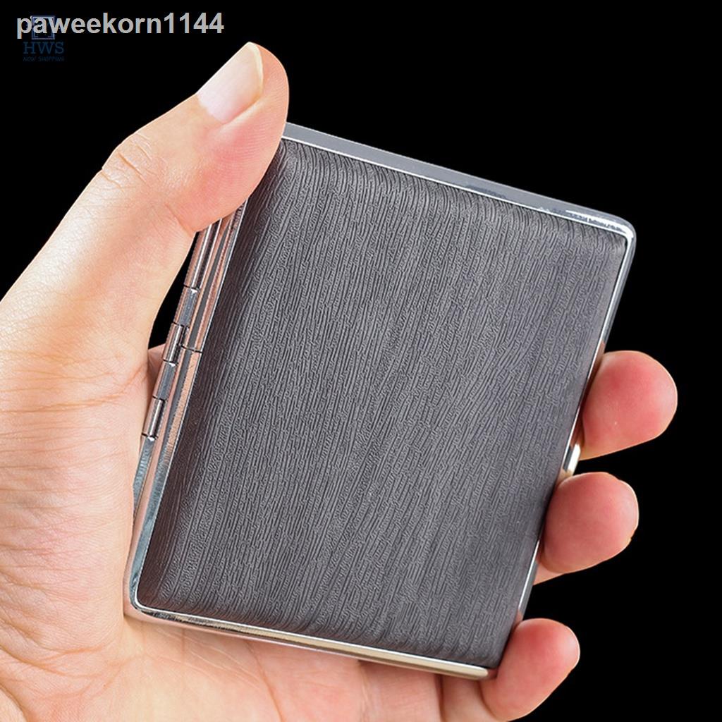 Ultra Thin Metal Cigarette Case Light Portable Tobacco Cases