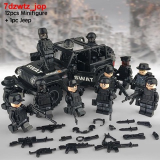 [new]▧👮 ชิ้น มินิฟิกเกอร์บล็อกทหาร Jeep ของขวัญของเล่นสำหรับเด็ก 【ถูก ที่สุด】