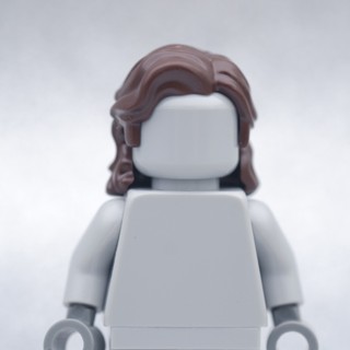 LEGO Brown Wavy Sidelocks Hair HAIR - LEGO® Minifigures Authentic เลโก้แท้