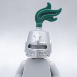 LEGO Metallic Silver Castle Helmet HEADGEAR - LEGO® Minifigures Authentic เลโก้แท้