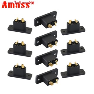 [NEW]✣5pcs/lot Amass Xt90E-M 500V 30A-60A Ip40 Gold-Plated Male อุปกรณ์เชื่อมต่อสําหรับโดรนบังคับวิทยุ 5ชิ้น/ชุด