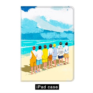 BTS boys เคสไอแพด mini 1/2/3/4/5/6 air 3 4 5 เคส ipad 10.2 gen 7 8 9 case iPad pro11 2022 gen10 tri-fold cover pen slot