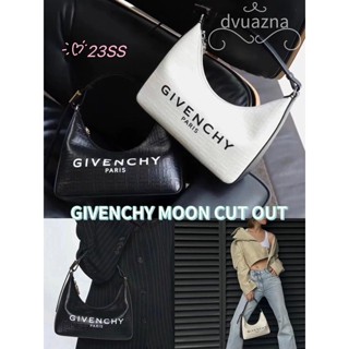 💯 100% แบรนด์ใหม่ยุโรปแท้ของแท้ 23SS GIVENCHY MOON CUT OUT โลโก้พิมพ์กระเป๋าสะพาย