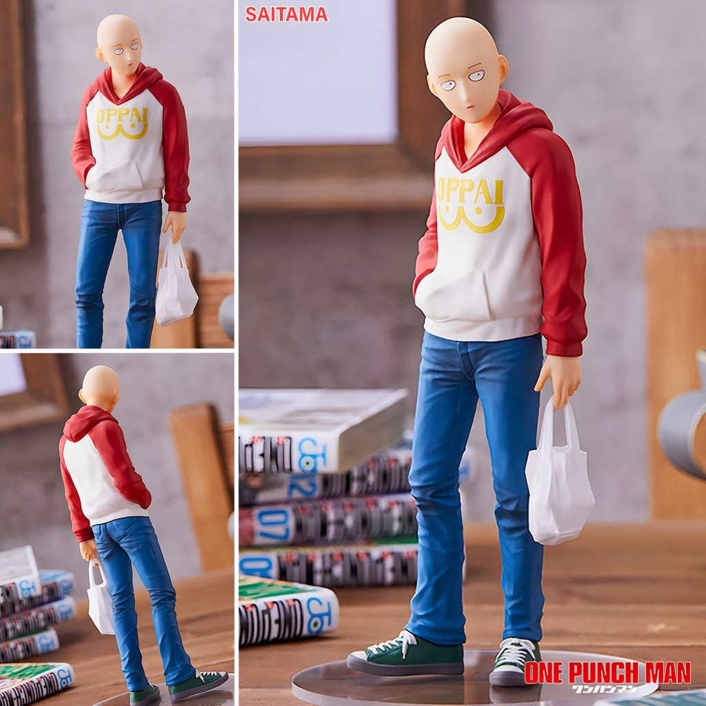 ฟิกเกอร์ Pop Up Parade One Punch Man วันพั๊นช์แมน เทพบุตรหมัดเดียวจอด Saitama ไซตามะ หมัดเดียวจอด Figure Anime Model