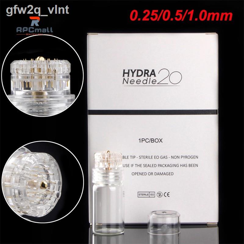 Hydra 20 Micro Needle Titanium Tips Bottle Derma Stamp Needles Skin Care Anti Aging Serum Injection Reusable