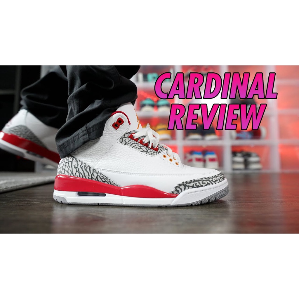 ✶ஐรองเท้าผ้าใบ nike►✒☼[ พร้อมส่ง ] Air Jordan 3 Retro " Caidinal  Size 40 - 45 PK