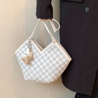 พรีเมี่ยมรักใหม่ความจุหนึ่งไหล่เดินทาง Checkerboard กระเป๋า Crossbody Bag