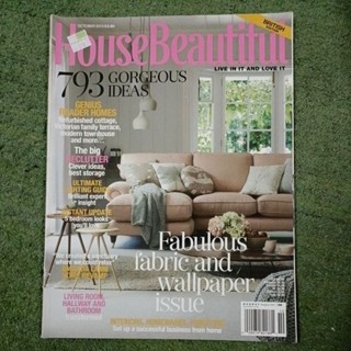 หนังสือแต่งบ้านฉบับภาษาอังกฤษ House Beautiful October 2013