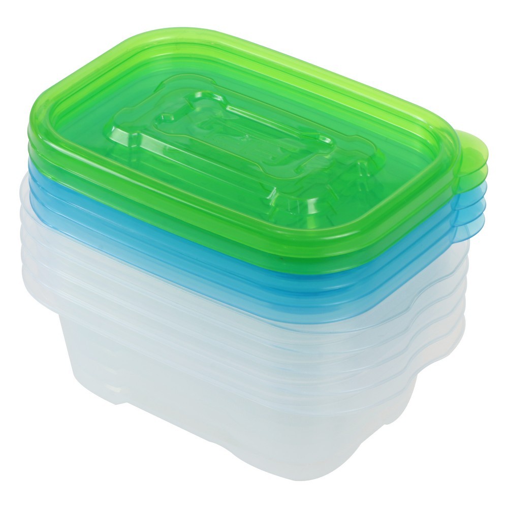 FREEHOME ชุดกล่องอาหารเหลี่ยม API 9002 0.27ลิตร แพ็ค 5 ชิ้น กล่องเก็บอาหาร กล่องอาหาร กล่องใส่อาหาร
