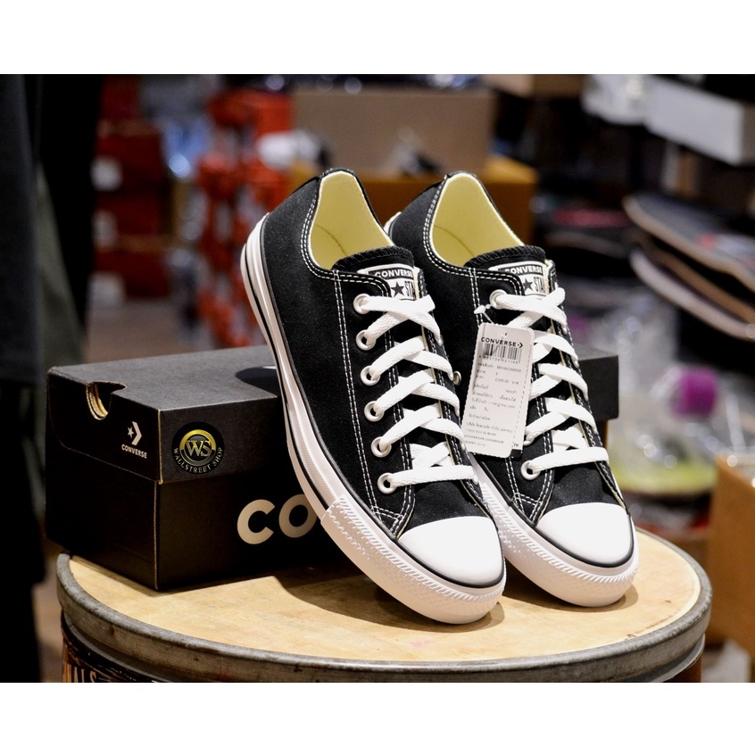 ↂ▨✶[ลิขสิทธิ์แท้]Converse all star ox Black สินค้าเป็นของแท้ สินค้ามีพร้อมส่งรองเท้าผ้าใบ