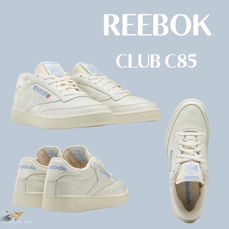 ♈▲REEBOK CLUB C85 Vintage ✨(ของแท้ 100%)รองเท้าผ้าใบผู้ชาย