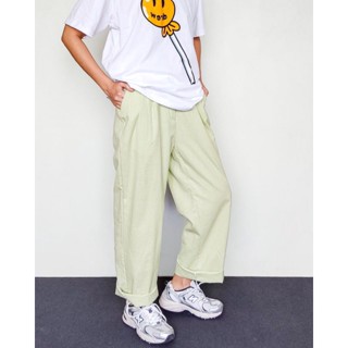 Linen cotton, Live compfy pants light green