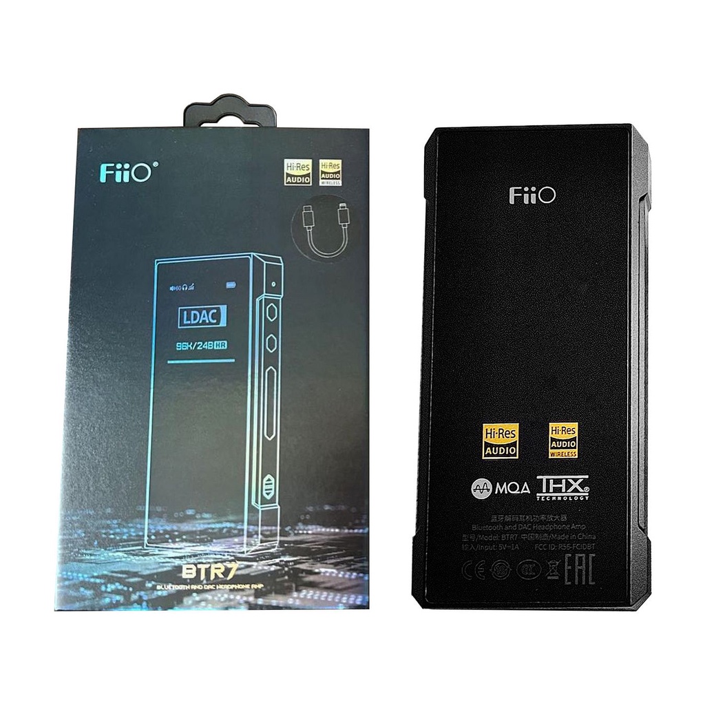 FiiO BTR7 L-C Portable HiFi Bluetooth Headphone Amplifier (Black)
