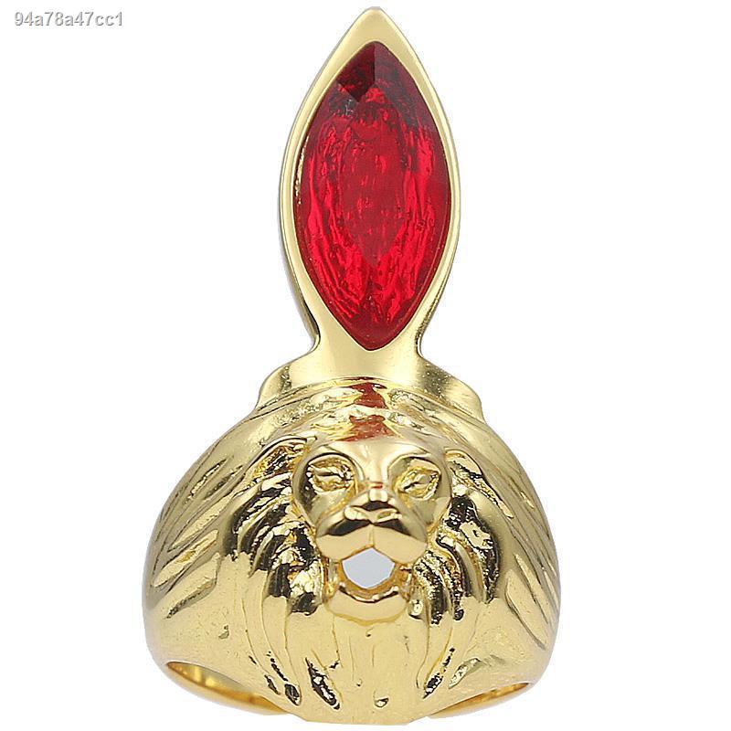 Leo Altman Taro Badge Ace Transformer Lion s Eye Anime Leo Ring Men s Korean Version เงินสเตอร์ลิง
