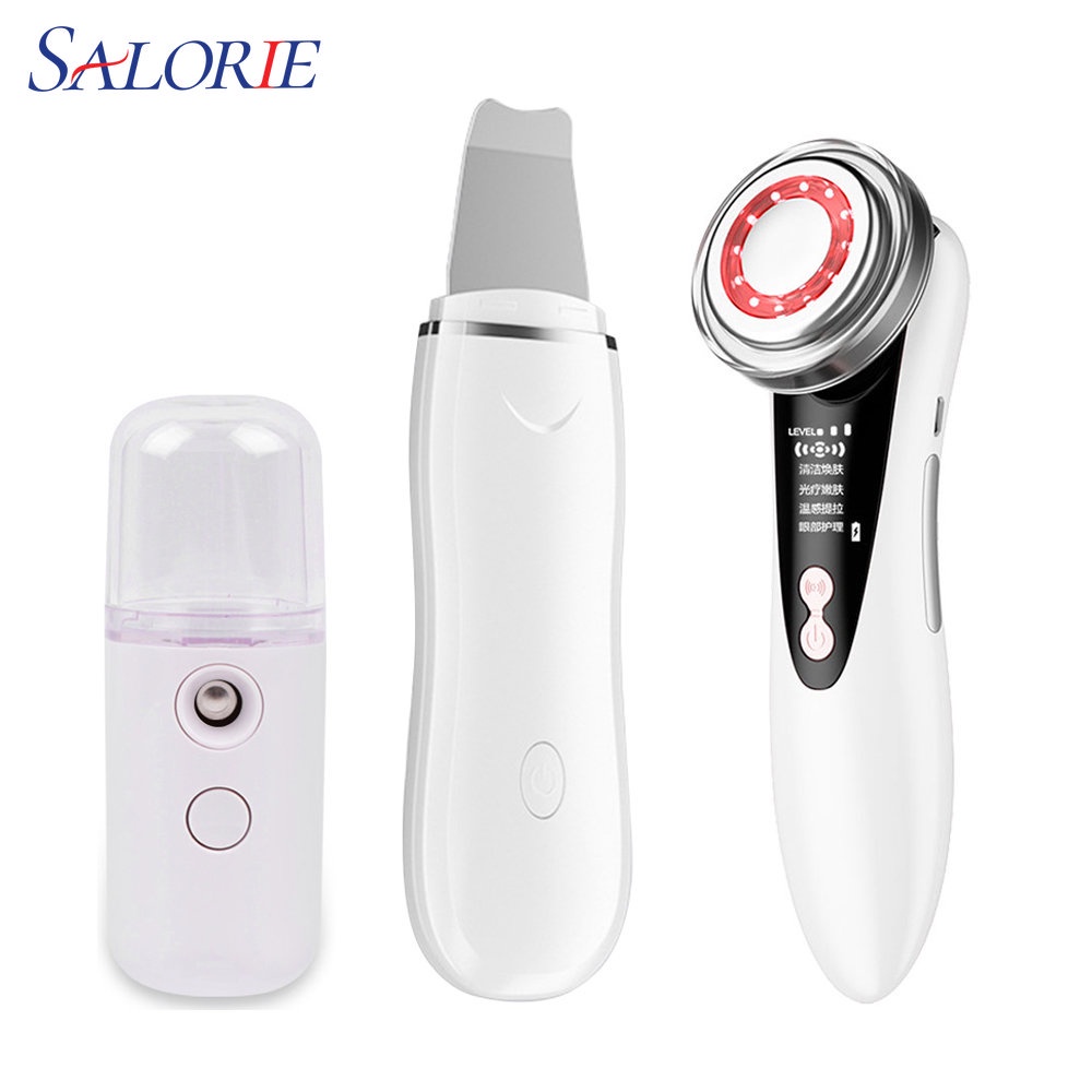 Salorie Ultrasonic Skin Face Scrubber Blackhead Remover Facial Care Tool