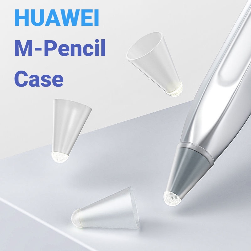 Huawei M Pencil Tip Cover M-Pencil 2 Fiber Cover Transparent Pencil Nib Stylus Pen Protector Anti-Slip Case