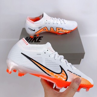 รองเท้าฟุตบอล Bola Mercurial 15 Elite Zoom สีขาว สีส้ม