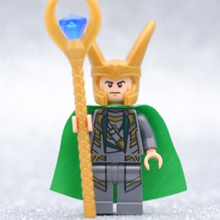 LEGO Loki HERO MARVEL - LEGO เลโก้ มินิฟิกเกอร์ ตัวต่อ ของเล่น