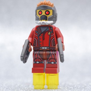 LEGO Star Lord Red Suit HERO MARVEL - LEGO เลโก้ มินิฟิกเกอร์ ตัวต่อ ของเล่น