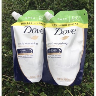 แพ็คคู่ 2 ชิ้น DOVE Deeply Nourishing Body Wash Refill ครีมอาบน้ำ 400ml