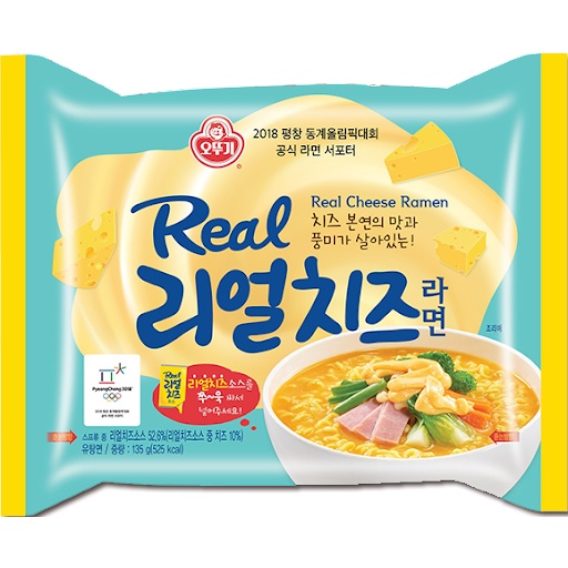 มาม่าเกาหลี ราเมนรสชีส ottogi real cheese ramen 리얼치즈 135g