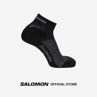 SALOMON SOCKS SPEEDCROSS ANKLE สี DEEP BLACK/DEEP B ถุงเท้าวิ่ง วิ่งเทรล