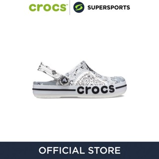 CROCS Bayaband Bandana Print Clog รองเท้าลำลองผู้ใหญ่ รองเท้าผ้าใบ