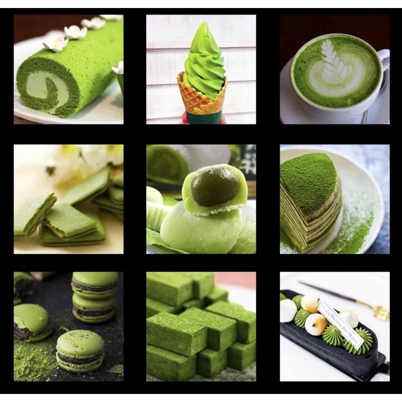 🌈สินค้าพร้อมส่ง🌈ผงชาเขียวมัทฉะแท้100% Matcha  Green Tea นำเข้าจากญีปุ่น 100กรัมA++ - รูปที่ 4