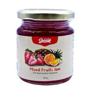 10 Bottles Delicies Mix Fruit Jam 240G