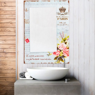 U-RO DECOR กะจกติดผนัง รุ่น PARIS CROWN ขนาด 50 X 70 ซม.